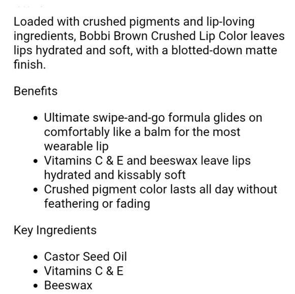 SALE! BOBBI BROWN CRUSHED STORY 3 PIECE TRAVEL LIP KIT. - Picture 13 of 16